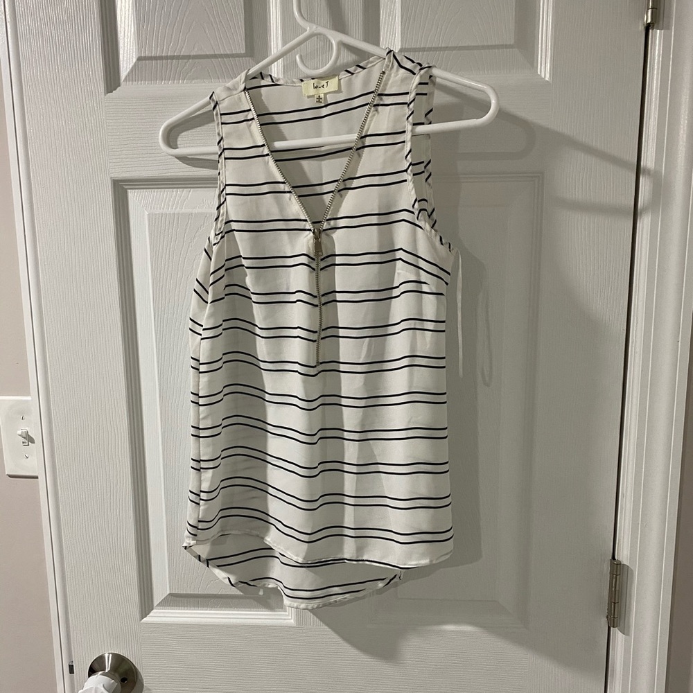 White striped tank top